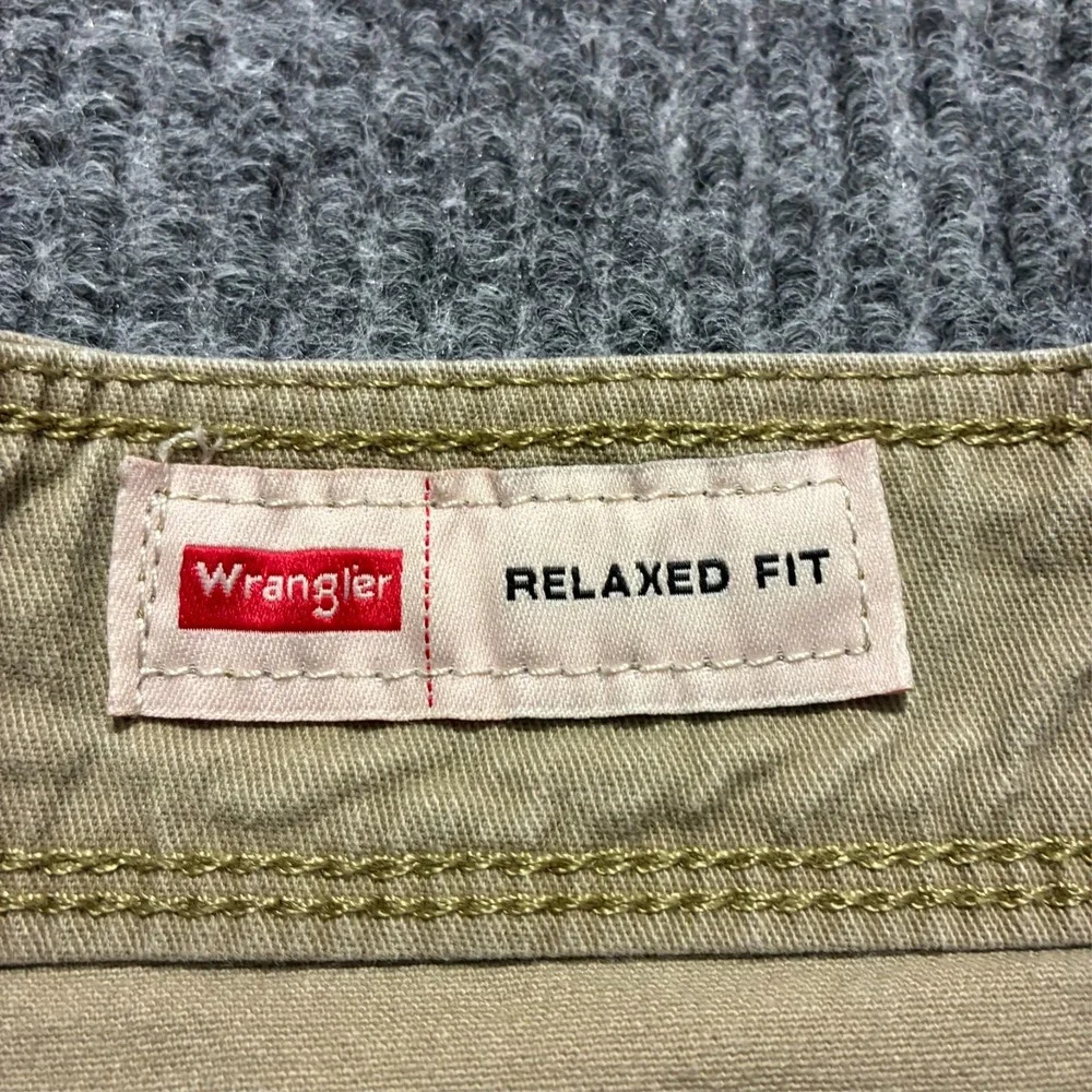 Wrangler Mens Cargo Pants Size 38x30 Beige Relaxed Fit‎ Utility Outdoor Mid Rise
